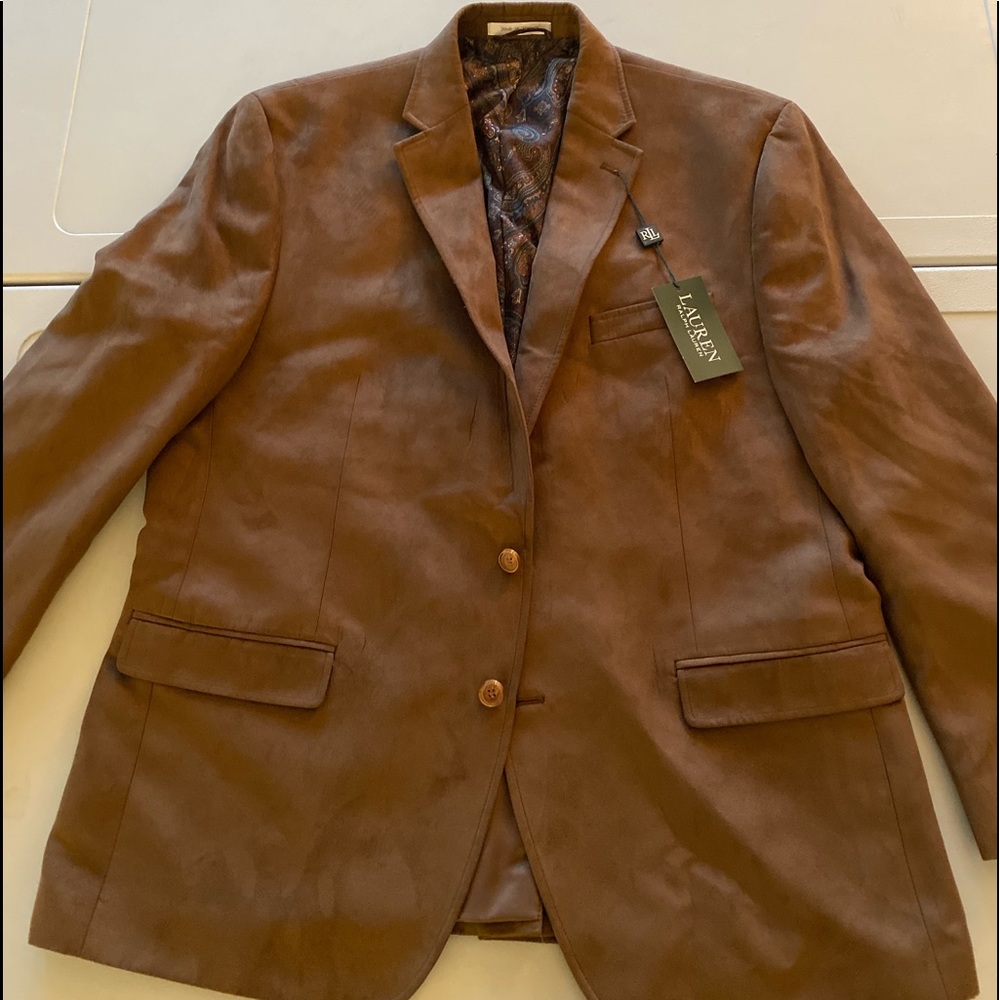 NWT - Men’s Sport Coat/Blazer Copper - suede feel